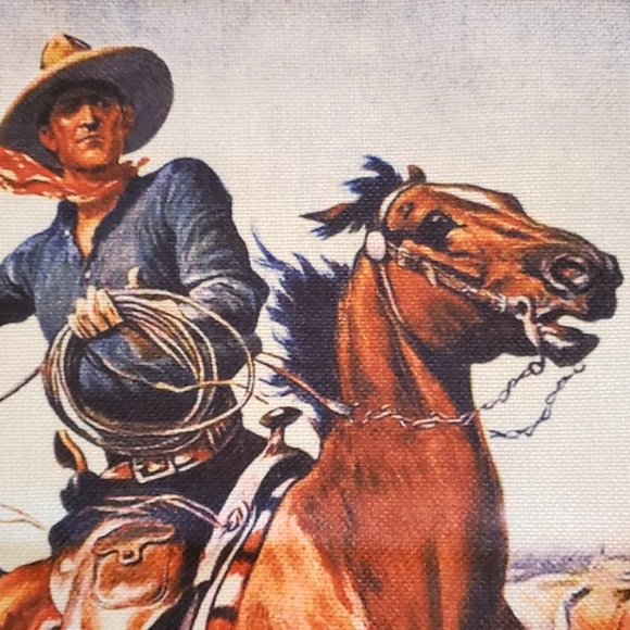 Horse Pillow Case. Western Cowboy Country. Ranch - Picture 3 of 13